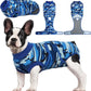 Kuoser Recovery Suit for Dogs Cats After Surgery, Professional Pet Recovery Shirt Dog Abdominal Wounds Bandages, Substitute E-Collar & Cone,Prevent Licking Dog Onesies Pet Surgery Recovery Suit