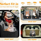 Dog Car Seat for Small/Medium Dogs Under 40lbs, Dog Booster Car Seats Memory Foam and Velvet, Detachable and Washable Pet Booster Carseats with Clip-On Satebelt and Storage Bag.(Black/Gray)
