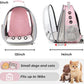 Lollimeow Cat Carrier Backpack, Bubble Expandable Backpack Carrier, Pets and Small Dogs,Airline-Approved, Designed for Travel, Hiking, Walking & Outdoor Use (Front Expandable-Pink)