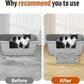 Litter Box Step, Cat Step/Ramp/Catcher with Filter Function, Easy to Clean, Filter Pedal Ideal for Kitten & Elderly Cats (Light Grey)