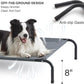 Love's cabin Elevated Cooling Dog Bed for Large Dogs, Portable Indoor & Outdoor Raised Pet Dog Cat Cot, Durable Summer Frame with Breathable Mesh, Grey, 48 inches