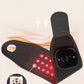 Red Light Therapy Wristband with Heat & Massage, Red Light Therapy Belt - 36 LED Lights, 5 Massage Levels & 3 Heat Settings, Rechargeable Portable Design(1Pce Black)