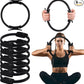 Syhood Pilates Ring 11. 81 Inch Pilates Circle Yoga Ring Magic Lightweight Flexible Workout Equipment for Fitness Physical Therapy Resistance Exercise Arms Legs