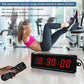 Fitness Timer with Stopwatch Button, Suitable for School/exam/Home Exercise/Gym/Gym SMAHEAT Electronic Fitness Timer (1.5 inch six-Digit All-red)