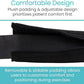 Vive Mobilization Belt for Physical Therapy with Buckle - Manual Traction Stretching Band - PT Traction Strap Belt for Stretching, Mobility, Massages & Exercise (Black)