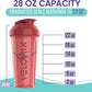 '-6 PACK- 28 oz Protein Shaker Bottle for Protein Mixes - 6x Wire Whisk | Leak Proof Shaker Cups for Protein Shakes | Protein Shaker Bottle Pack | Protein Shake Cup (Hawai Shadows)