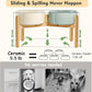Wordcam Raised Ceramic Dog Bowls with Stand,Elevated Dog Dish, Pet Food and Water Feeder Set for Large Sized Dogs(9.4''High-60 Oz-7.6 Cups)
