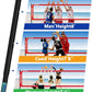Outdoor Heavy Duty Volleyball Net Set, Anti-Sag Design, Adjustable Aluminum Poles, Portable Volleyball Net for Backyard,Grass and Beach