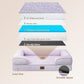 EHEYCIGA Orthopedic Dog Beds for Extra Large Dogs, Waterproof Memory Foam XXL Pet Bed with Sides, Non-Slip Bottom and Egg-Crate Foam Big Dog Couch Bed with Washable Removable Cover, Lilac