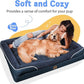 Removable Orthopedic Large Dog Bed -XL Large Dog Beds with Washable Cover and Removable Bolsters Non-Slip Bottom & Waterproof Pet Bed Sofa for Big Size Dogs