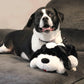 Special Edition Snuggle Puppy Toys - Heartbeat Puppy for Dogs - Pet Anxiety Relief and Calming Aid - Comfort Dog Toys for Behavioral Training in Black & White