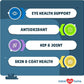 Eye Support for Dogs - 120 Chewable Tablets - Supplements for Vision, Eye Vitamins for Dogs, with Cod Liver Oil Antioxidant, Omega 3 EPA and DHA Fatty Acids.