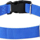 Hyhug Medium Dog Collar, Blue:Heavy-Duty Quick-Release Nylon Buckle, Adjustable & Durable, Cute Dog Collar (Medium, Bright Blue)