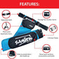 Archery Arrow Quiver - Adjustable Waist Hanged Quiver with 3 Removable Tubes & Pockets for Archery Arrows Case & Equipment - Ideal for Hunting & Target Practice - Right Handed Only