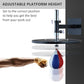 Soozier Speed Bag Boxing Punching Bag with Height Adjustable, Wall Mount Door Speed Bag, Martial Arts, MMA, and Boxing Equipment for Home Training, 9" H x 7" Dia.