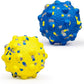 Dog Tennis Balls for Aggressive Chewers, Indestructible Durable Bouncy Interactive Toy for Dogs Fetch Game Lightweight Floating Outdoor Training(Yellow+Blue Large)