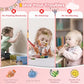 Kikidex Toddler Toys for 1-3 Years, Sturdy Magnetic Doodle Board, Reusable, No Mess, Educational Learning Toys for Kids' Birthday (Rose)
