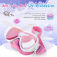 Kids Swim Goggles with Nose Cover, Anti-Leak Swim Mask with Elastic Fabric Strap, UV Protection Swimming Goggles for Kids