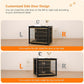 DWANTON Dog Crate Furniture with Cushion, Wooden Kennel Table with Double Doors, Indoor Dog House, Medium Size, 32.5" L, Black+Gold
