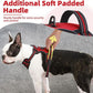 PUPTECK No Pull Dog Harness Medium Sized, Adjustable Reflective Dog Harness with Handle Easy Control, Comfortable Soft Padded Pet Vest Harness for Medium Dogs, Red M