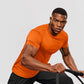 Zengjo Athletic Shirts for Men Short Sleeve Quick Dry Workout Running Gym Sport Exercise Tee Moisture Wicking