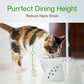 Necoichi Extra Wide Raised Cat Food Bowl, Elevated, Prevent Neck & Whisker Fatigue, Dishwasher and Microwave Safe, No.1 Seller in Japan! (Cat, Extra Wide)