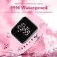Kids Watches for Girls Boys Digital Sport Watch with Step Counter Pedometer Vibration Alarm Clock, No App Waterproof Fitness Tracker Kids Watch Boys Girls Teens Students Ages 5-16
