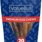 ValueBull Bully Sticks for Large Dogs, Jumbo 6 Inch, 10 Count - All Natural, Grass Fed, Single Ingredient, Long Lasting Dog Treats for Aggressive Chewers