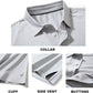 Mens Golf Shirt Moisture Wicking Dry Fit Performance Sport Short Sleeve Striped Golf Polo Shirts for Men