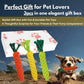3PCS Mixed Color Woven Pet Rope Toys (Yellow, Green, Orange), Chew Toys for Dogs & Cats, Safe & Durable Braided Rope Toys for Pets