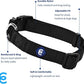 Blueberry Pet Essentials Medium Dog Collar in Black | Adjustable & Eco-Friendly Durable Nylon Strap | Classic Collar for Medium Dogs, Boy & Girl Pets