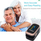 Oxygen Saturation Monitor, Wrinery Premium Pulse Oximeter Fingertip, Oxygen Monitor, O2 Saturation Monitor, OLED Portable Oximetry with Batteries, Lanyard (Rose gold-Royal black)