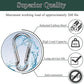 M6 Spring Snap Hook Carabiners, Carabiner Clip, Heavy Duty Galvanized Steel Spring Clip, Quick Link Key Chain for Swing Hammock Gym Outdoor, Holding Capacity