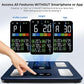 GE Smart Scale for Body Fat: Weight Scales with BMI Muscle Mass Button Function 500lbs Digital Bathroom Weight Machine Body Composition Monitor 11.8" Platform Accurate Weighing Health Analyzer