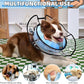 KOOLTAIL Inflatable Dog Cone Collar, Protective Dog Recovery E Collar for Medium Large Dogs After Surgery, Soft Adjustable Dog Neck Donut Cone with Enhanced Anti-Licking Does Not Impede Vision, M+