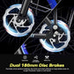Foldable Electric Bike for Adults, 30+MPH, 48V 20Ah Removable Lithium Battery up to 80Miles, 20" Fat Tire 1000W Peak Motor Dirt Ebike Adult Electric Bicycle for Commute Beach Mountain E Bike