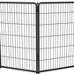 FXW Homeplus Unleashed Indoor Dog Playpen - Stress-Free and Safe Play, Heavy Duty 45 Inch 4 Wire Panels Dog Pen for Large Dogs, Black│Patented