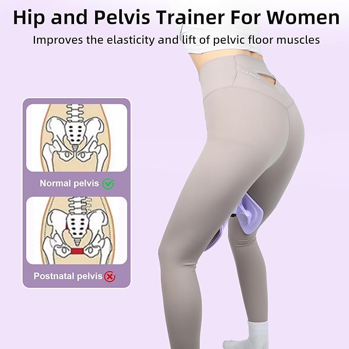 Thigh Exerciser, Kegel Exercise Products, Pelvic Floor Muscle Trainer, Inner Thigh Exercise Equipment for Men&Women