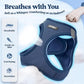 rabbitgoo Dog Harness Small Medium Sized and Leash Set, Step in Soft Light Puppy Vest, Breathable Mesh Pet Harness, Reflective for Safe Outdoor Walking, Navy Blue L