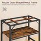 40-50 Gallon Fish Tank Stand, Aquarium Stand with 2-Tier Storage Shelves, Heavy Duty Breeder Turtle Terrarium Stand Rack for Home Office, 36.2" L x 18.9" W x 24.4" H, Rustic Brown FTHR4001