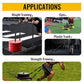 Weighted Training Pull Sled Fit for 1-2 Inch Plates, Sled Workout Equipment, Sport Power Sled for Athletic Exercise and Speed Improvement,500LB