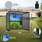 YUNIC Golf Driving Cage with Metal Frame - Choose Standard Hitting Target or Simulator Impact Screen