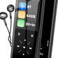 64GB Bluetooth MP3 Player - 2.4" Screen Portable HiFi Mp3 Player with Built-in Speaker, MP3 Music Player with Voice Recorder, FM Radio, Touch Buttons,Support up to 256GB SD Card