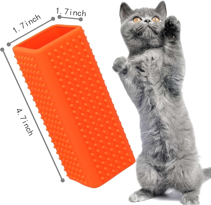 2pcs Pet Dog Cat Hair Remover, Pet Hair Removal Tool, Hollow Cleaner Brush for car，Interior, Furniture, Sofa (red and green)