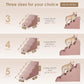 EHEYCIGA Curved Dog Stairs Ramp for Small Dogs 15.7" H, 3-Step Dog Steps for Couch Sofa and Chair, Pet Stairs for Cats, Non-Slip Balanced Pet Steps Indoor, Dusty Pink