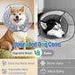 Inflatable Dog Cone Collar, Adjustable Size Soft PVC 2-in-1 Dog Donut Collar After Surgery with Detachable, Inflatable Collar for Small Medium Large Dogs and Cats (Grey, Medium)