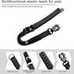 20” Strong Short Leash for Dog, Heavy Duty Bungee Dogs Leash with Padded Handle Car Seatbelt, Small Dog Training Leashs for Large or Medium Dogs - Can be Used with Other leashes (Black)
