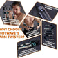40-100 LBS Adjustable Power Twister Arm Trainer, Forearm Triceps Chest Enhanced Exercise Strengthener, Portable Detachable Spring Resistance Upper Body Fitness Machine for Home & Gym Workout Equipment
