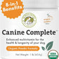 Wholistic Pet Organics Canine Complete - Dog Multivitamin Powder - 1 Lb - Daily Dog Vitamins and Supplements for Homemade Food - Immune System, Skin, Coat & Overall Health - Small and Large Breed
