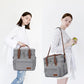 Maelstrom 23L Insulated Lunch Box For Men Women,Expandable Double Deck Lunch Cooler Bag,Lightweight Leakproof Tote Bag With Side Tissue Pocket,Gray